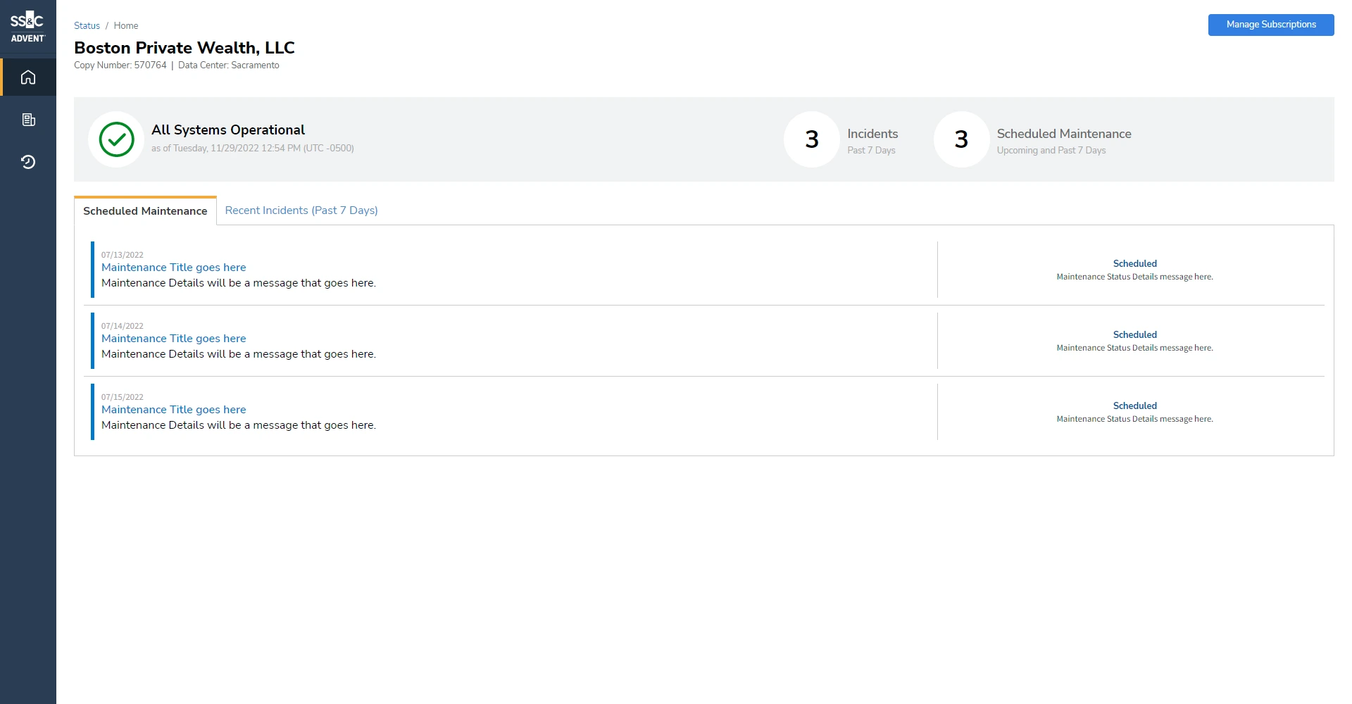 Status Page (reskin)